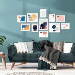 Photo Frames Art Holder 11Pcs 5X7" 6X8" 8X10" White