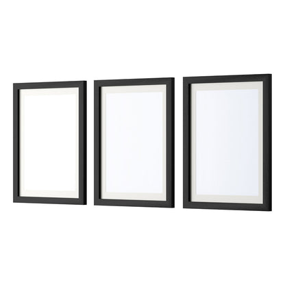 Photo Frame 3Pcs Set Black