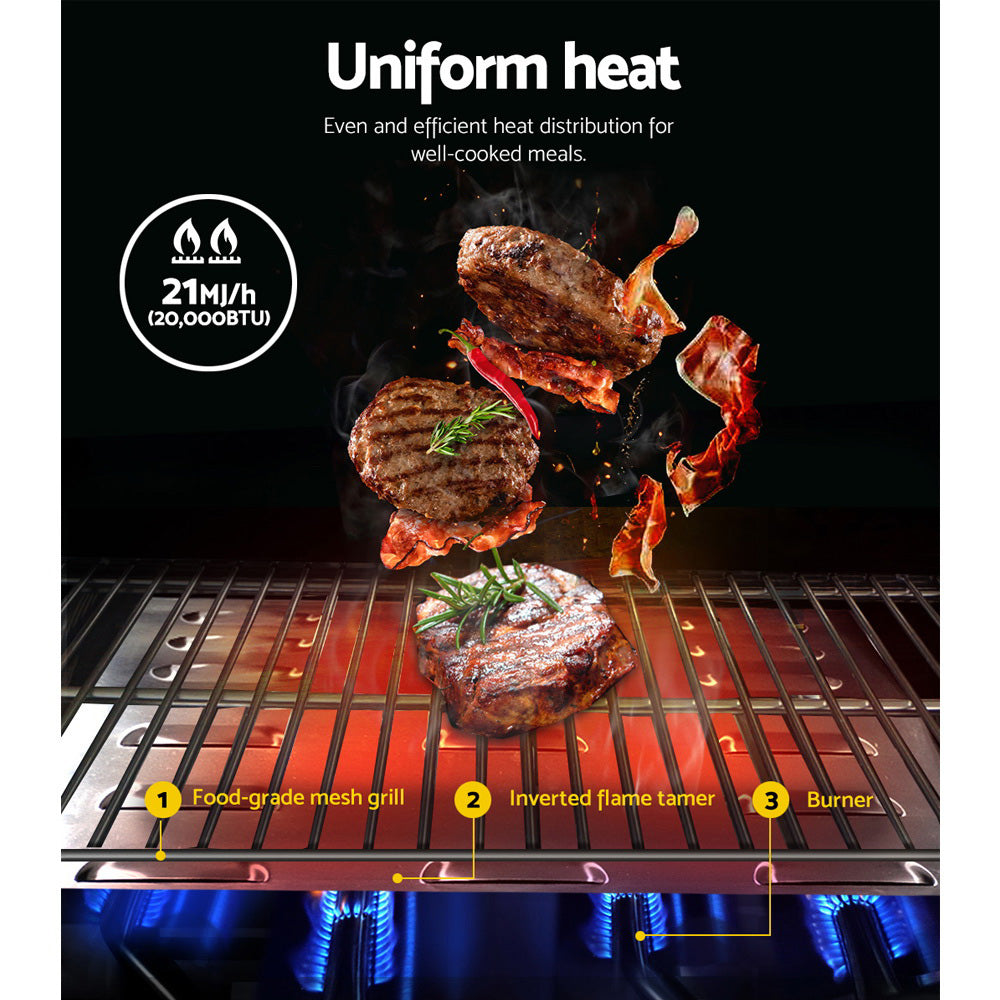 Portable Gas Bbq Grill 2 Burners