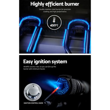 Portable Gas Bbq Grill 2 Burners