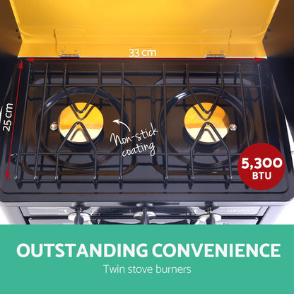 Portable Gas Oven Lpg Black