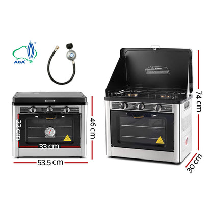 Portable Gas Oven Lpg Silver