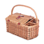 4 Person Picnic Basket Set Insulated Outdoor Blanket Bag