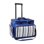 6 Person Picnic Bag Trolley Set - Blue