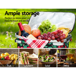 Picnic Basket Folding Bag Hamper Insulated Storage Food Cover