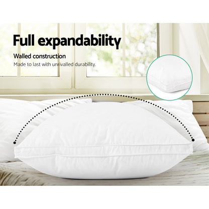Goose Feather Down Pillow Luxury Twin Pack