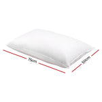 Giselle Bedding Set of 2 Goose Feather and Down Pillow - White