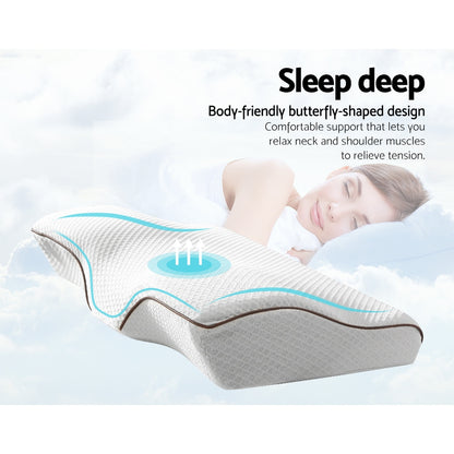 Memory Foam Contour Pillow Grey