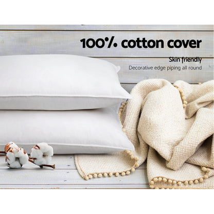 4 Pack Bed Pillow Family Hotel 48X73Cm