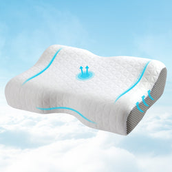 Memory Foam Pillow Contour Neck White