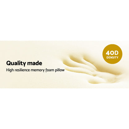 Giselle Bedding Memory Foam Bamboo Pillows Cushion Neck Support Cover
