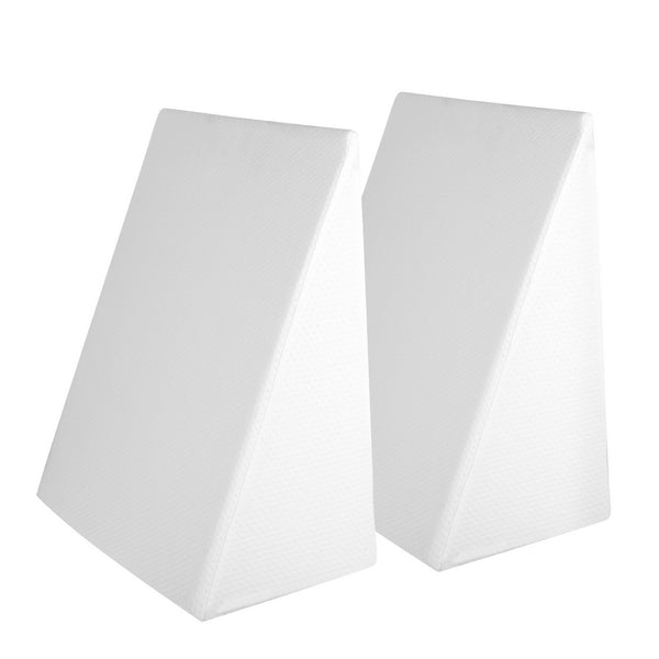  Wedge Pillow White Twin Pack