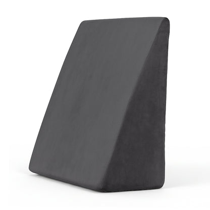Grey Sleeping Wedge Pillow Comfortable Back and Leg Support