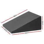 Grey Sleeping Wedge Pillow Comfortable Back and Leg Support