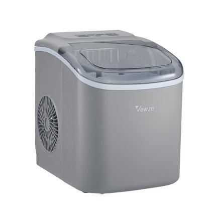 Portable Ice Maker Machine Ice Cube Tray 12kg Black/Grey/Red