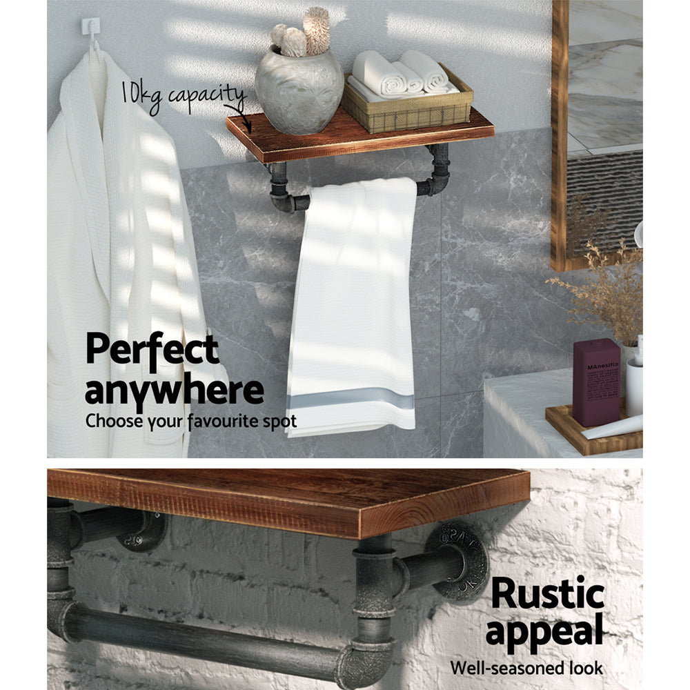 Floating Diy Pipe Shelf - Ives