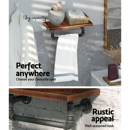 Floating Diy Pipe Shelf - Ives