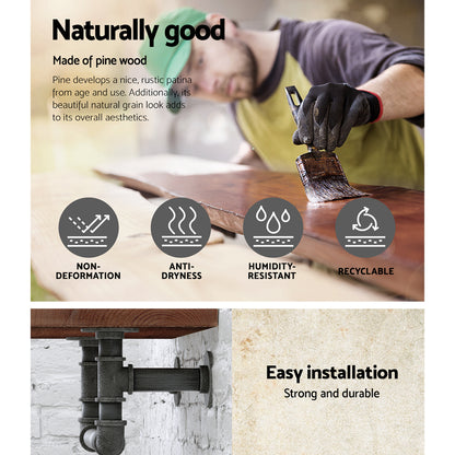 Floating Diy Pipe Shelf - Ives