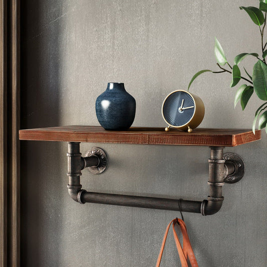 Floating Diy Pipe Shelf - Ives