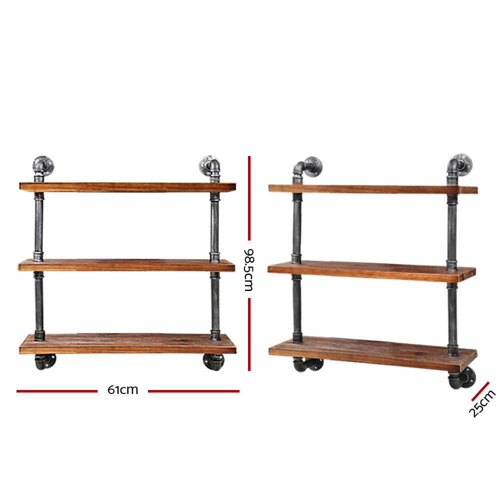 Floating Diy Pipe Shelf 3 Tiers - Irma