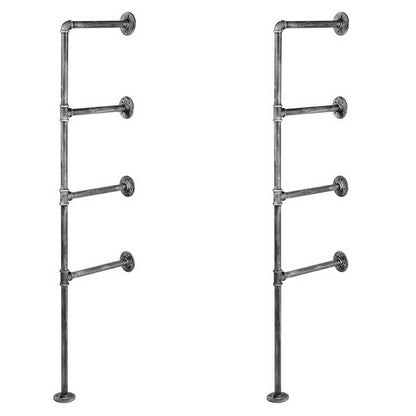 Floating Diy Pipe Shelf Metal Brackets Set Of 2