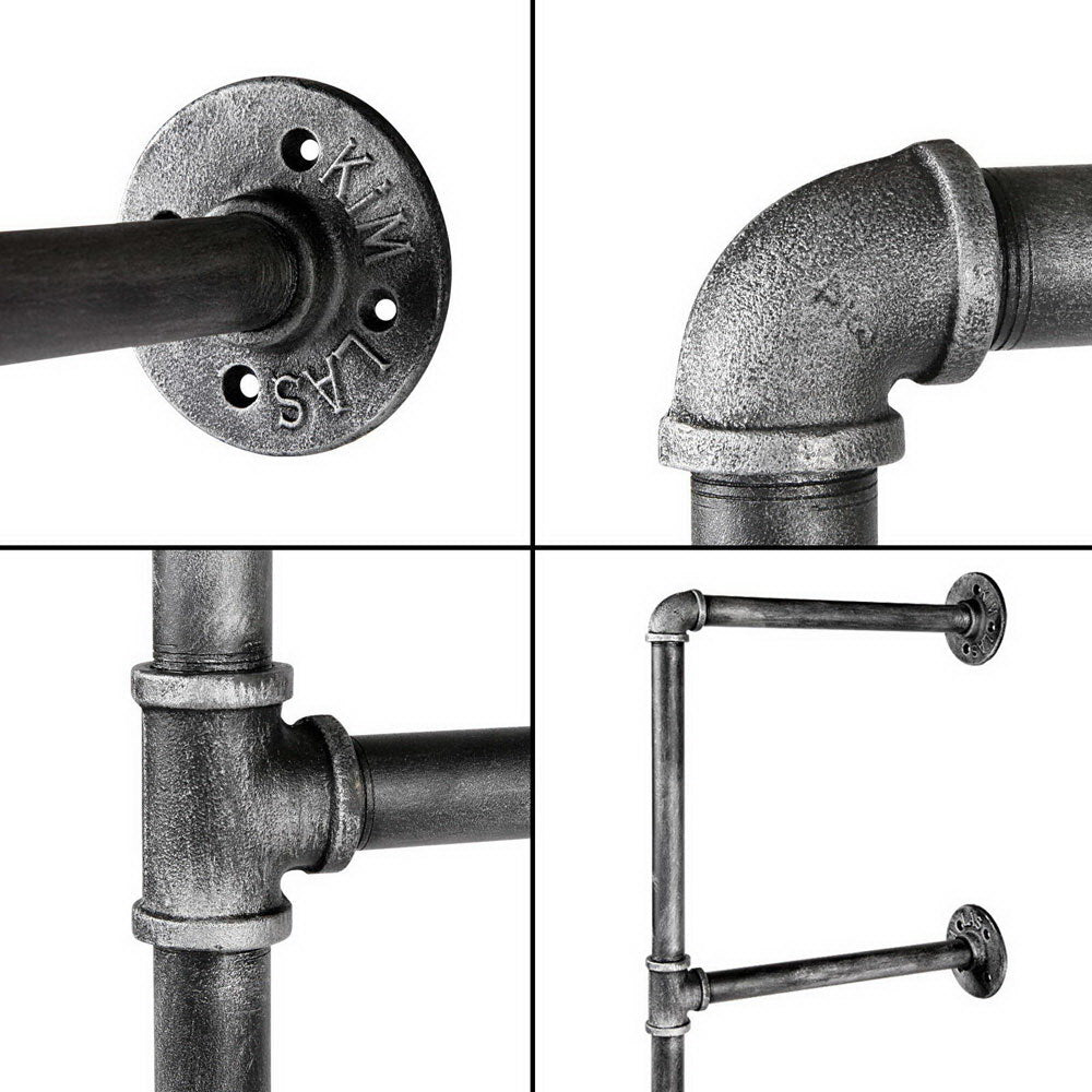 Floating Diy Pipe Shelf Metal Brackets Set Of 2