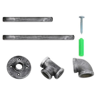 Floating Diy Pipe Shelf Metal Brackets Set Of 2