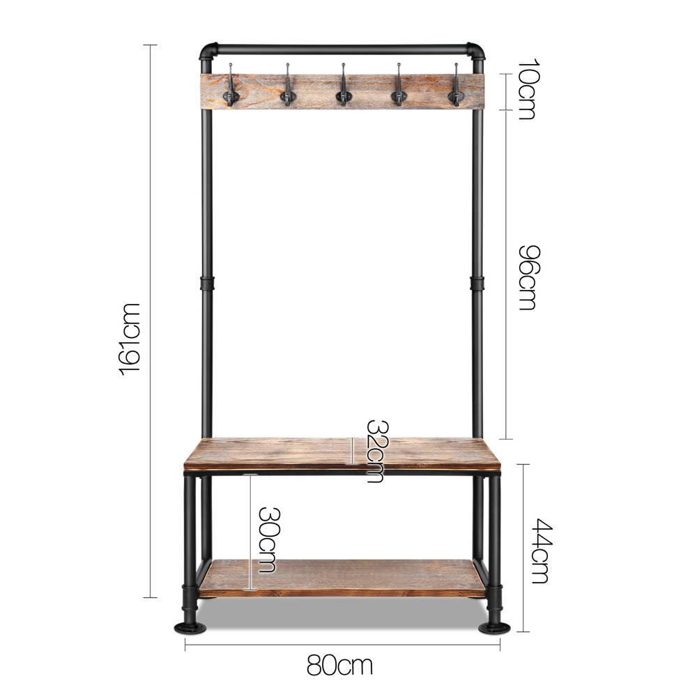 Clothes Rack Coat Stand 161X80Cm Hanger Closet