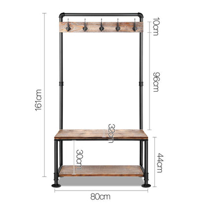 Clothes Rack Coat Stand 161X80Cm Hanger Closet