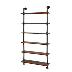 Floating Diy Pipe Shelf 6 Tiers - Ira