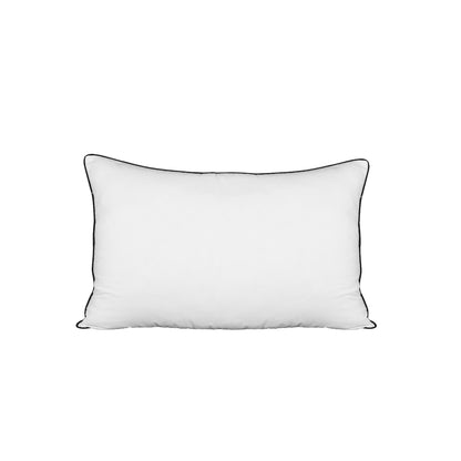75 x 50cm Pillow with Duck Feather Standard Pillow Cotton Cover Twin Pack