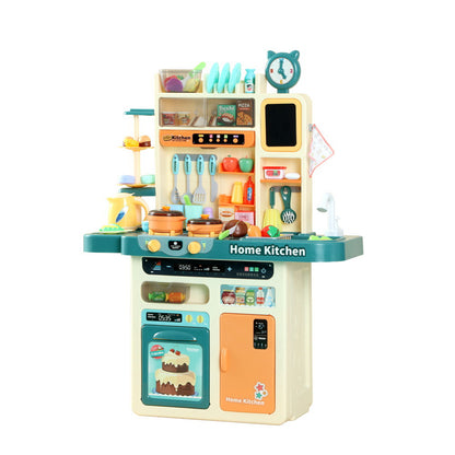 Kids Kitchen Pretend Play Set Cooking Sound Steam Light Function - 69.5×27.5×92.5cm