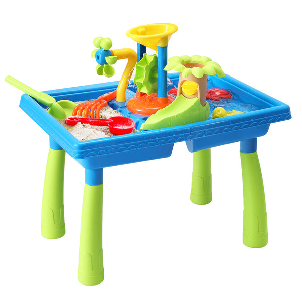  Kids Sand and Water Table Windmill Shovel Outdoor Sandpit Toys Beach Play