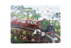 All aboard australian animals 24-piece train jigsaw puzzle