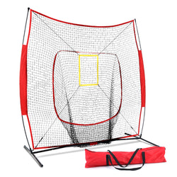 7Ft Baseball Net Pitching Kit With Stand Softball Training Aid Sports