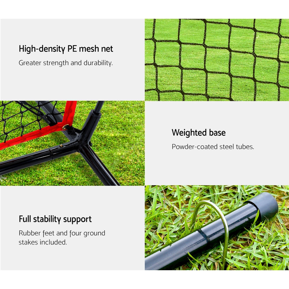7Ft Baseball Net Pitching Kit With Stand Softball Training Aid Sports