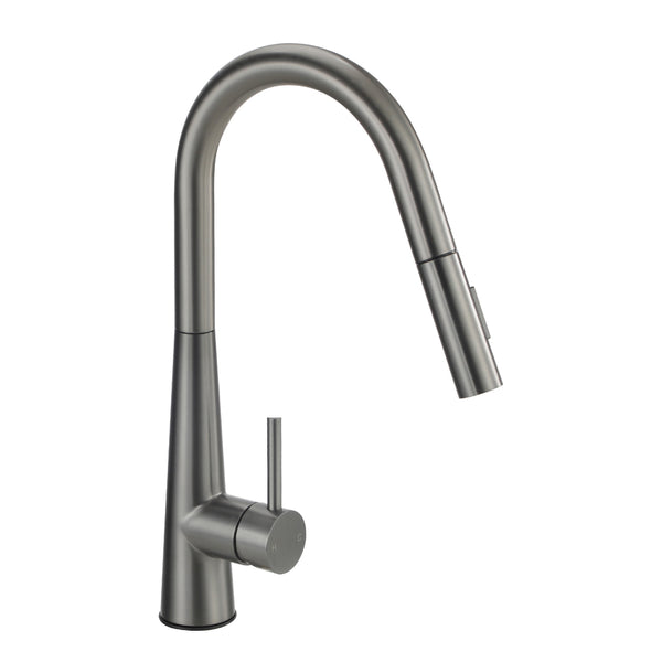  Kitchen Mixer Tap Pull Out Faucet 2-Mode Swivel Grey