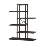 Plant Stand Outdoor Indoor 6 Tiers Flower Pots Rack Corner Shelf Black