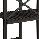 Plant Stand Outdoor Indoor 6 Tiers Flower Pots Rack Corner Shelf Black