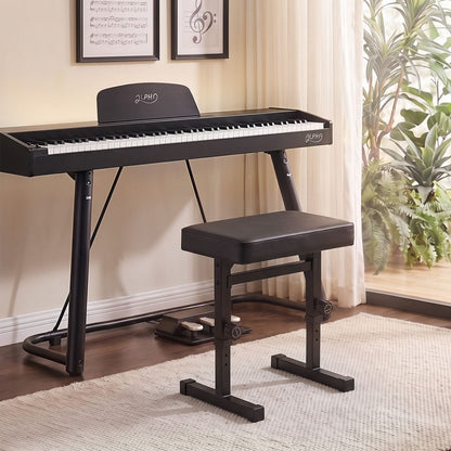 Piano Bench Adjustable Heavy Duty 43x31.5x7cm