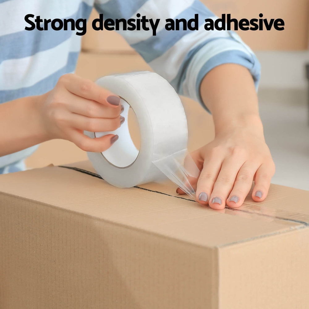 12 Rolls Packing Packaging Tape Sticky Clear Sealing Tapes Transparent