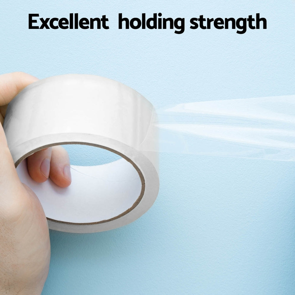 12 Rolls Packing Packaging Tape Sticky Clear Sealing Tapes Transparent