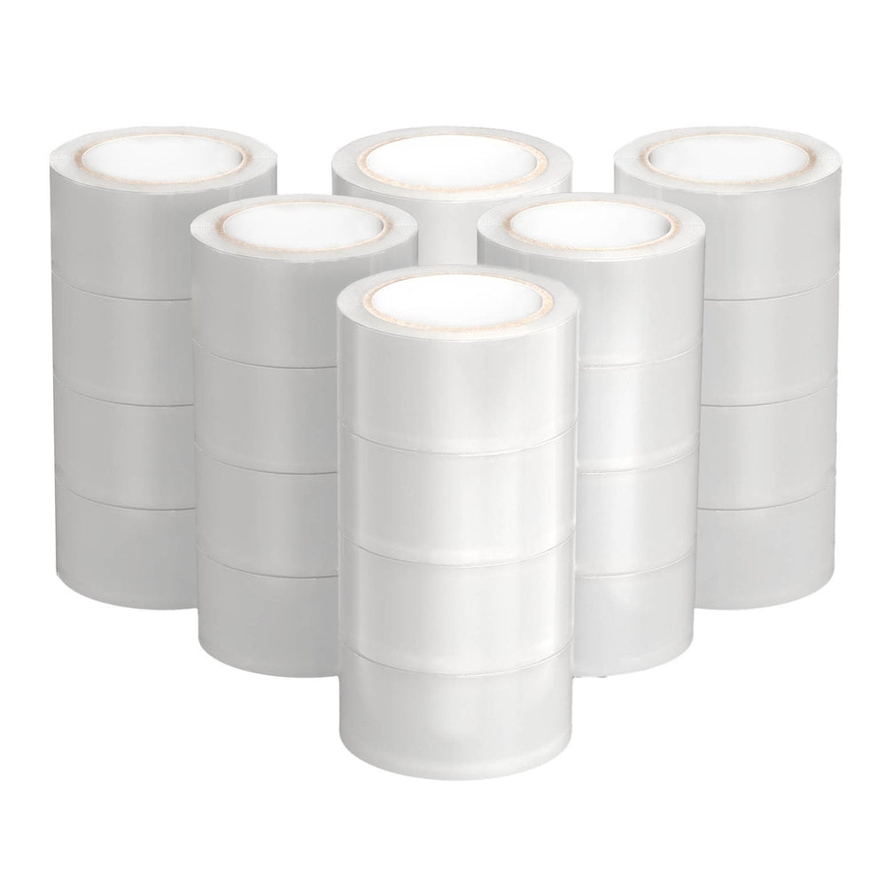 24 Rolls Packing Packaging Tape Sticky Clear Sealing Tapes Transparent
