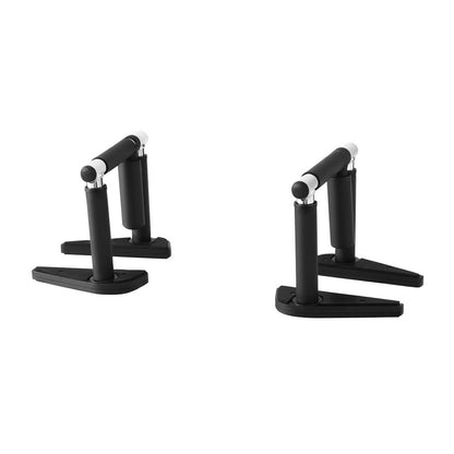 2Pcs/Set Pull Up Bar Portable Foldable Dip Station Multi Gym 120kg Home Power Station Black