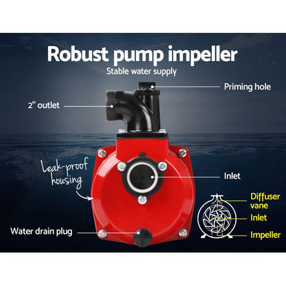 Petrol Water Pump 2" Transfer High Flow Fire Fighting Irrigation