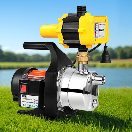 Giantz Garden Water Pump High Pressure 1500W Max. Tank Rain Farm Irrigation House Yellow
