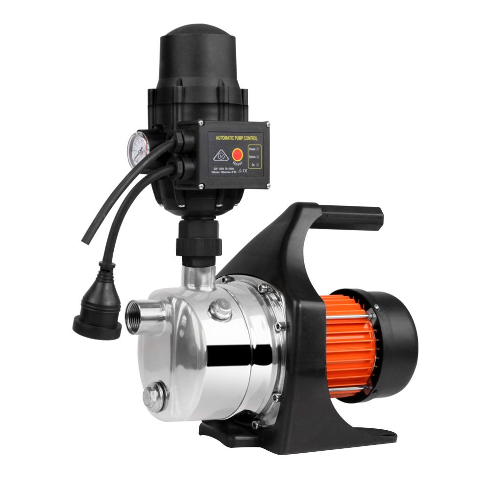 Garden Water Pump High Pressure 800W Tank Rain Farm Irrigation House Black
