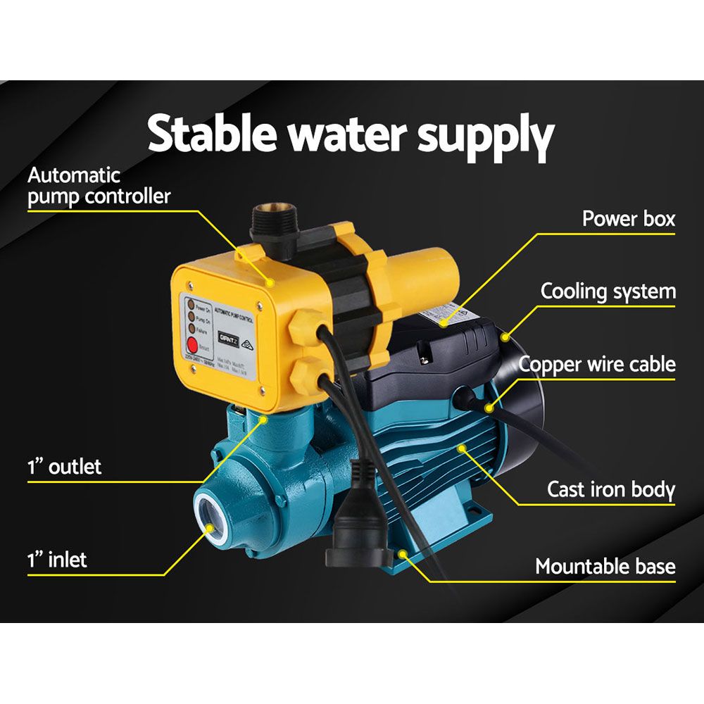 Peripheral Water Pump Electric Irrigation 35L/min - Yellow