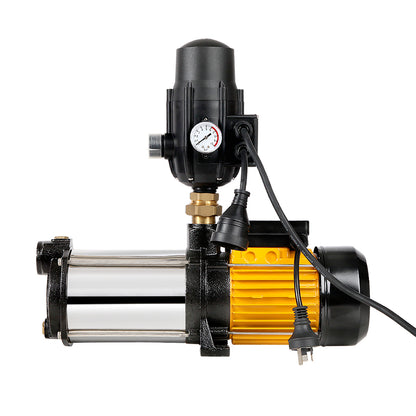 Garden Water Pump High Pressure 2000W Multi Stage Tank Black