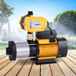 Garden Water Pump High Pressure 2500W Multi Stage Tank Rain Irrigation Yellow